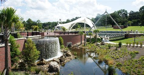 cascades park   statue  tallahassees founder