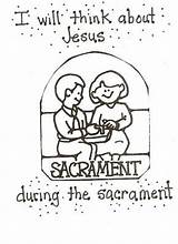 Lds Coloring Pages Sacrament Nursery Jesus Think Color Church Helps sketch template