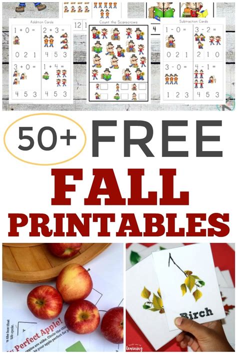 printable fall match game fall crafts  activities  kids