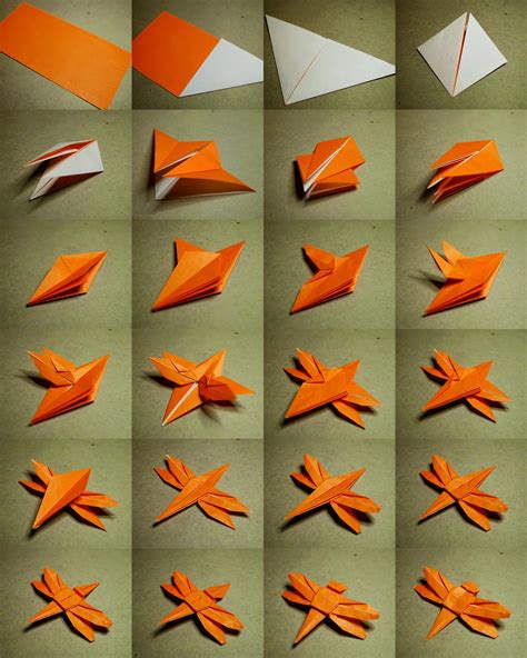 paper crafts instructions paper crafts origami  kids origami dragonfly instructions craftrating