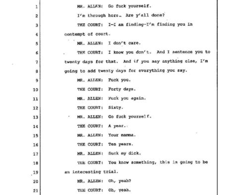 the best transcript of all time you be the judge above the lawabove