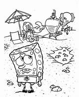 Mewarnai Spongebob sketch template