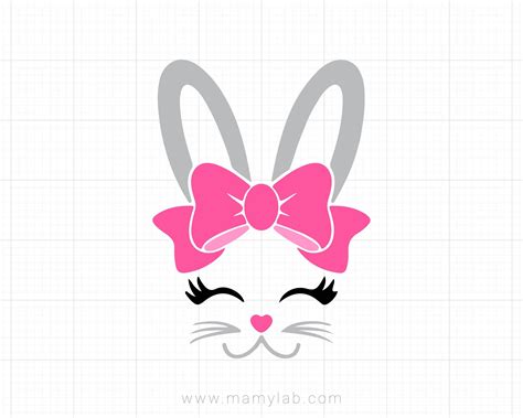 easter svg bunny svg bunny face