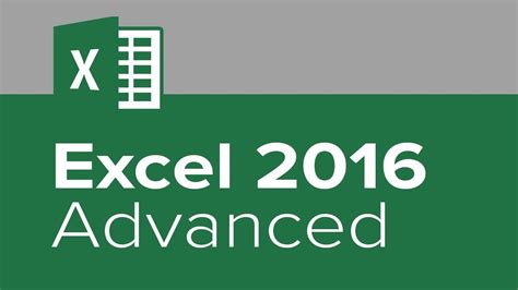 excel  advanced tutorial youtube