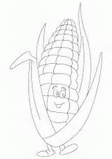 Cob Corn sketch template