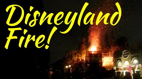 disneyland fire disney news youtube