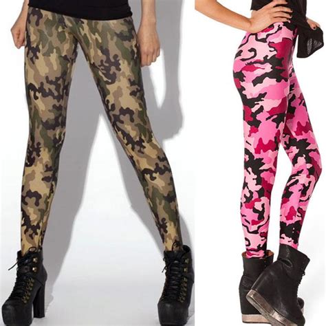 fitness slim leggings 2015 sexy drop ship camouflage female elastic