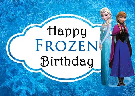 Handmade Personalised Frozen Elsa Birthday Card Any Age 1 2 3 4 5 6 7 8