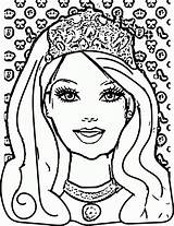 Barbie Coloring Pages Face Princess Easy Color Printable Print Bubakids Word Beautiful Popular Ads Google Getcolorings sketch template