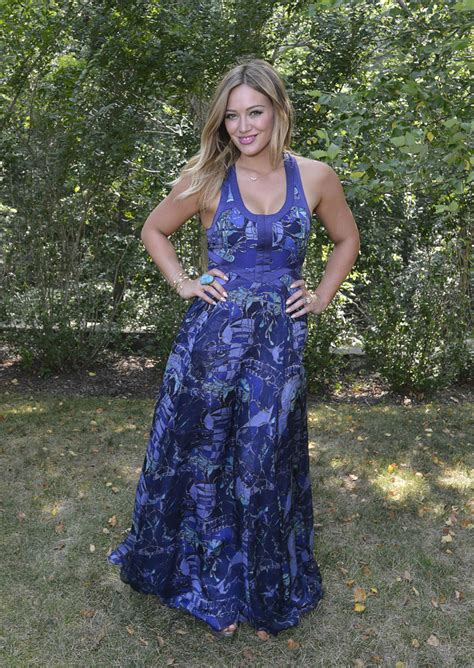 hilary duff s pretty purple maxi you voted the 15