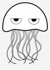 Jellyfish Pinclipart sketch template