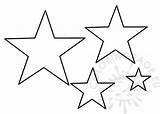 Template Point Stars Star Printable Coloring sketch template