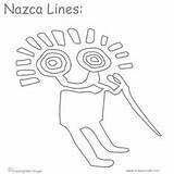 Nazca Lines Peru Coloring sketch template