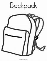 Backpack Coloring Noodle Built California Usa sketch template