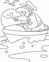 Boat Coloring Man Bestcoloringpages Pages Christmas Colouring sketch template