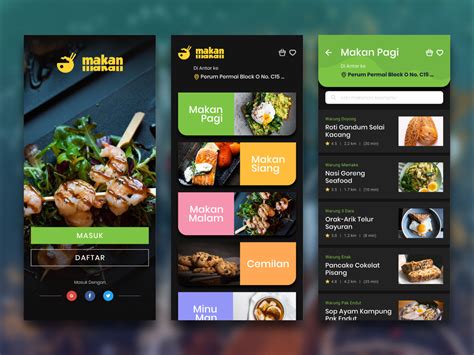 makan makan design app  ipanadh  dribbble