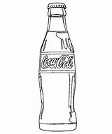 Coca Cola Colorear Botella Botellas Plantillas sketch template