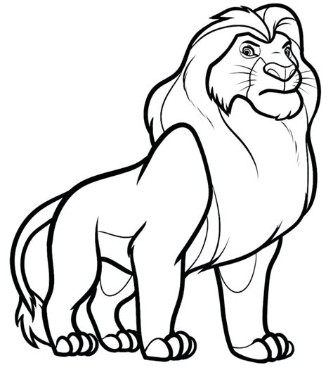 lion  print lion kids coloring pages