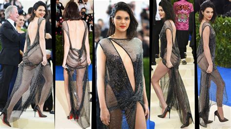 kendall jenner wore a single strand of string at the met gala gq