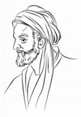 Coloring Avicenna Aristotle Ibn Plato sketch template