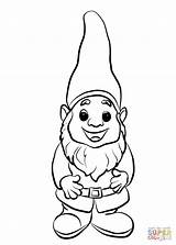 Gnome Drawing Garden Coloring Pages Printable Cute Getdrawings sketch template