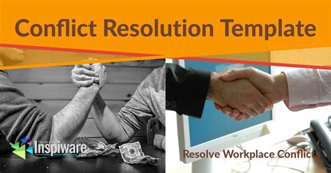conflict resolution template