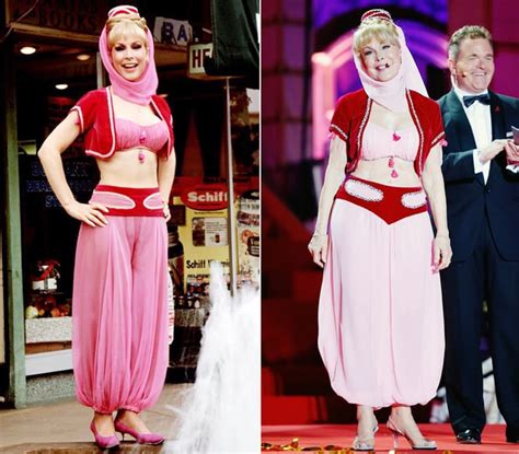 barbara eden as jeannie on i dream of jeannie stars rewear their most iconic costumes from