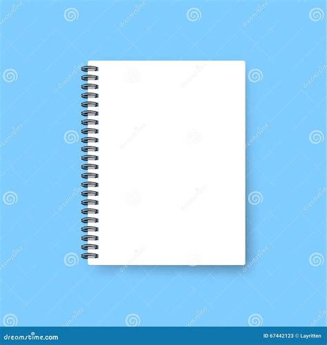 realistic notebook template blank cover design mock  notebooks stock vector image