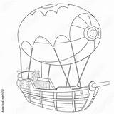 Airship Similares sketch template