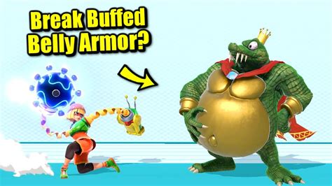 break king  rools buffed belly armor   hit  super smash bros ultimate youtube