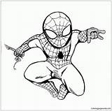 Spiderman Coloring Spider Man Pages Cartoon Chibi Drawing Baby Bw Draw Color Amazing Clipart Template Print Cute Deviantart Printable Face sketch template
