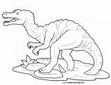 Baryonyx Coloring Pages Jurassic Kids Printable Color Print sketch template