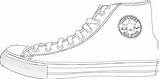 Converse Outline Clipart Shoe Library Transparent Deviantart Webstockreview sketch template