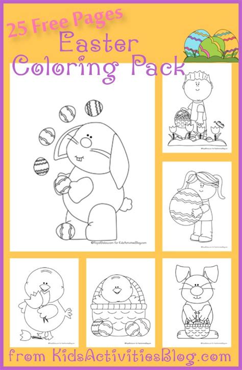 coloring pages  easter activities pages