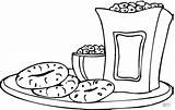 Pages Popcorn Coloring Printable Snack Bagels Snacks Beans Clipart Color Template Library Jelly Milk Book Comments sketch template
