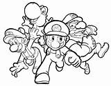 Peach Kart Coloring Pages Mario Baby Getcolorings sketch template