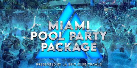 Miami Pool Party Package With Party Bus The Claremont Hotel Miami