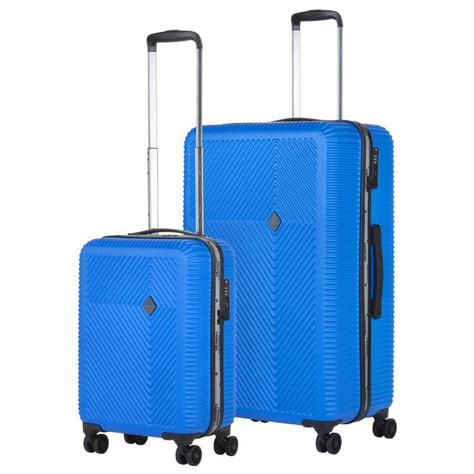 connect kofferset blauw set  koffers  en  liter koffers blauw handbagage