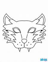 Mask Masque Tiger Coloriage Tigre Face Templates Loup Tigers Masks Hellokids Wolf épinglé Masquerade sketch template