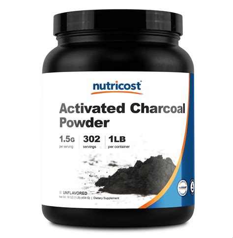 nutricost activated charcoal powder lb food grade powder great