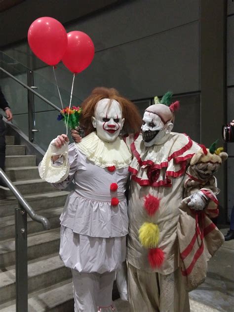 [self] pennywise me and twisty the clown cosplay