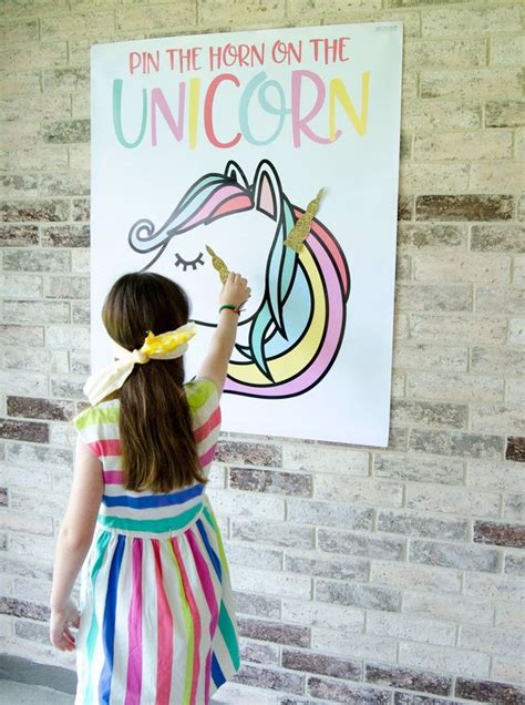 pin  horn   unicorn game printable instant  etsy