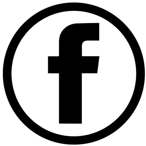 facebook logo fb png hitam putih