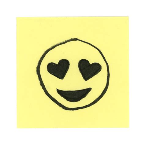 post emotional smiling face  heart shaped eyes