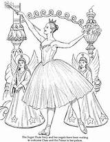 Coloring Fairy Plum Sugar Pages Ballet Ballerinas Printable Sheets Color Print Nutcracker sketch template
