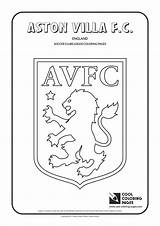 Aston Villa Coloring Pages Logo Soccer Cool Logos Clubs Club Fc Kids Colouring United Newcastle Color Choose Board sketch template