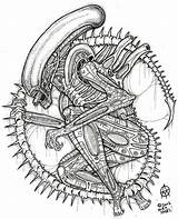 Xenomorph Alien Coloring Pages Drawing Drawings Deviantart Film Sketch Covenant Predator Template Vs Sheets Getdrawings Sketches Space Choose Board Deacon sketch template