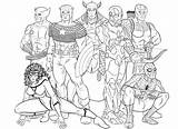 Avengers Superheroes Printablefreecoloring sketch template