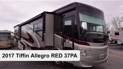 tiffin allegro red pa class  diesel motorhome youtube