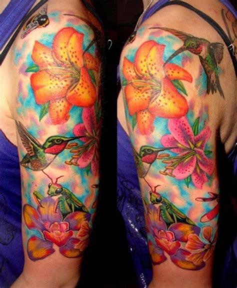 30 Flower Sleeve Tattoos Sleeve Tattoos For Women Half Sleeve